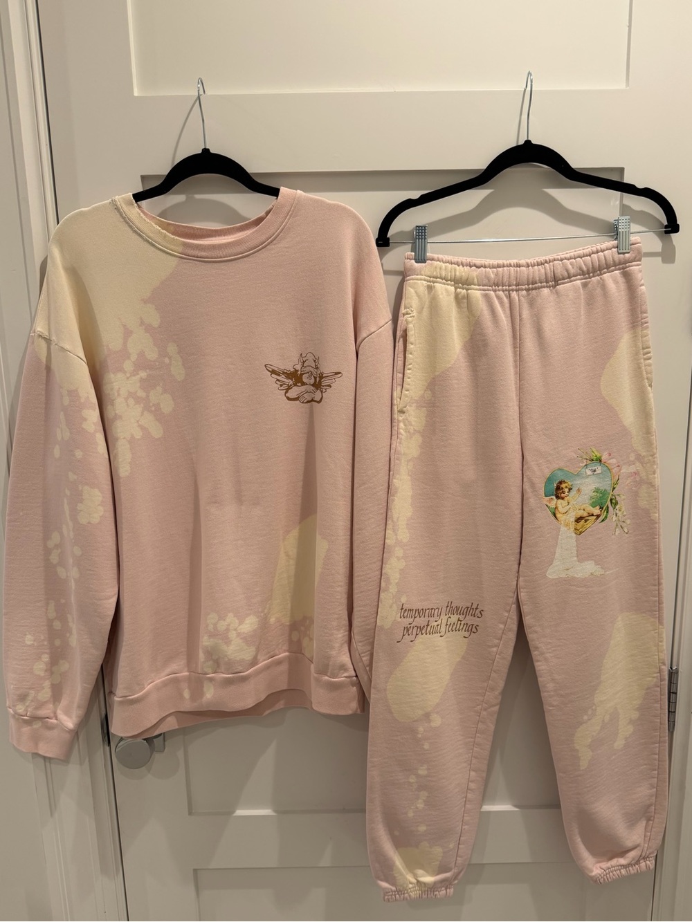 Boys Lie Sweatshirt & Sweatpants | Perpetual Feelings | pink matching set